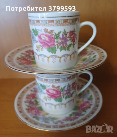 Китайски чашки за късо кафе от 70-те , снимка 2 - Чаши - 49136553