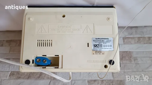 Стар радио - часовник - GRUNDIG sonoclock24 - 1983 год., снимка 6 - Антикварни и старинни предмети - 50201129