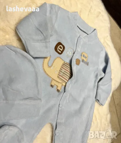 Бебешки ромпъри с шапки, снимка 5 - Комплекти за бебе - 47708734