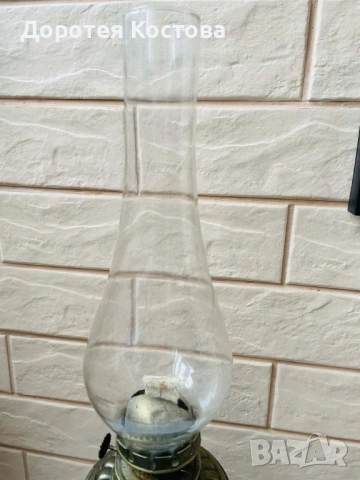 Красива голяма месингова лампа от Англия, снимка 7 - Антикварни и старинни предмети - 53398702