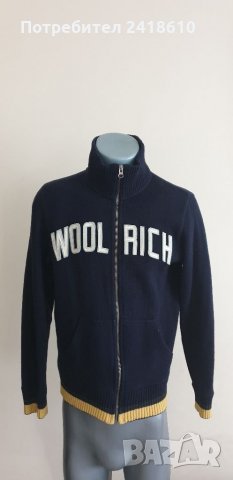 WOOLRICH Made in Italy Wool/Cotton Full Zip Mens  Size M Жилетка С цял Цип!, снимка 2 - Пуловери - 34144065