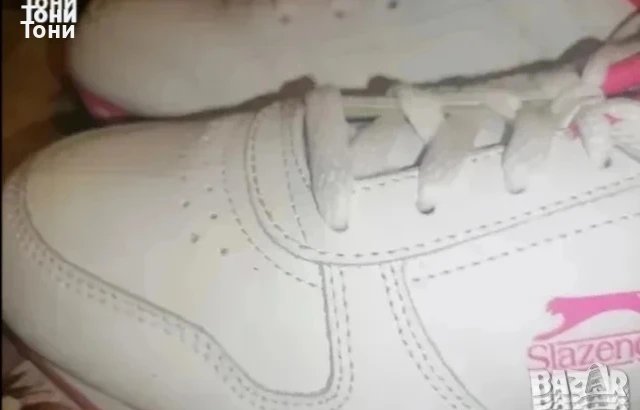 SLAZENGER Оригинал Нови Кожени Дамски Маратонки 39 , снимка 7 - Маратонки - 50800107