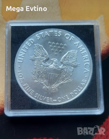 Инвестиционна сребърна монета 1 унция 1 Dollar "American Silver Eagle" Bullion Coin 2016, снимка 2 - Нумизматика и бонистика - 41675292