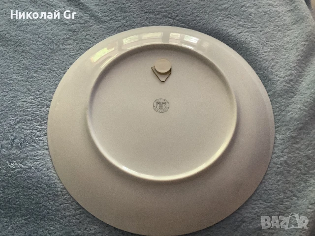 Стенна  чиния  произведено  в Германия. Диаметър 25 см порцелан, снимка 2 - Чинии - 51216895