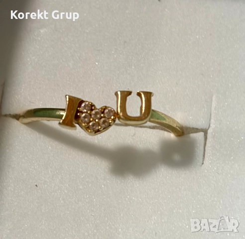 Златен пръстен 14 карата 1.19грама 