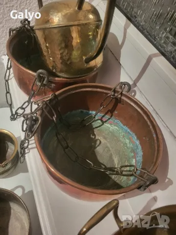 Стари брозови, бакърени, антични съдове за декорация, снимка 14 - Декорация за дома - 49202394