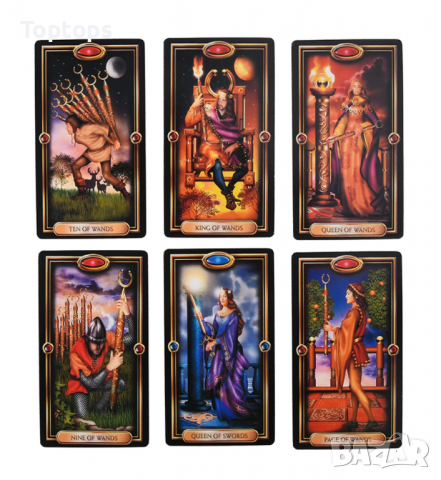 Великолепни таро карти: Marchetti Tarot & Gilded Tarot & Tarot of Dreams, снимка 6 - Други игри - 36311498