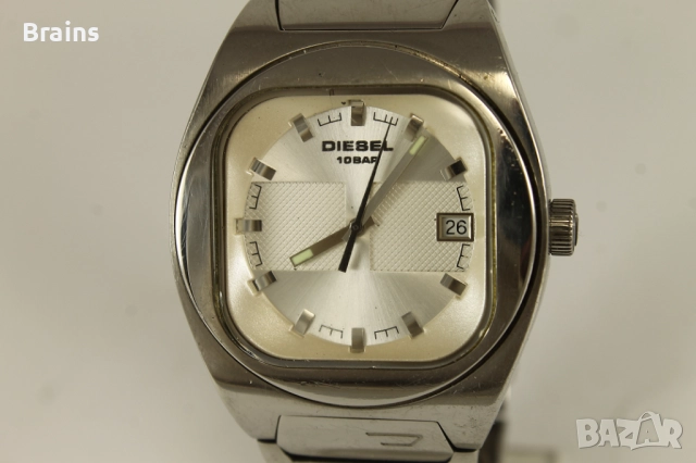 DIESEL Only The Brave Мъжки Стоманен Кварцов Часовник, снимка 3 - Мъжки - 51745499