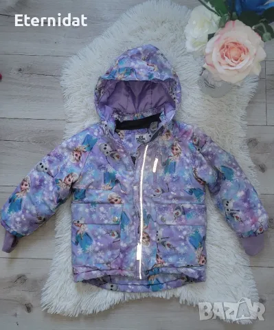 Зимно яке с качулка Елза , снимка 2 - Детски якета и елеци - 48692041