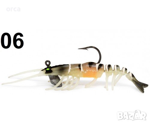 Силиконова скарида за морски джиг - SeaBuzz Crazy Shrimp, снимка 6 - Такъми - 40898796