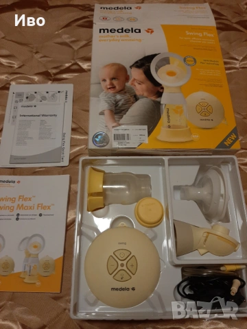 Помпа за кърма Medela Swing Flex, снимка 5 - Помпи за кърма - 53693666