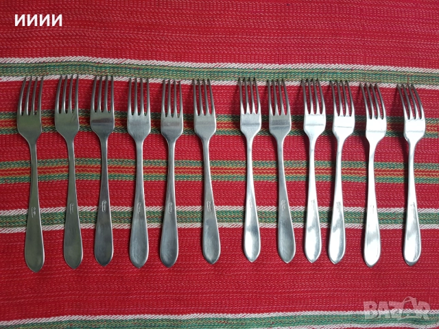 Прибори вилици 12 бр, снимка 2 - Прибори за хранене, готвене и сервиране - 52344743