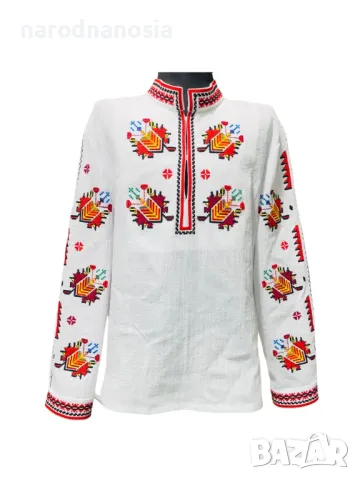 МЪЖКА РИЗА С БРОДИРАНА ШЕВИЦА - Модел 13, снимка 1