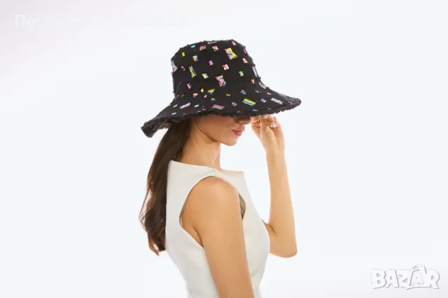 Лятна Дамска Шапка Will - Черна, снимка 2 - Шапки - 49478940