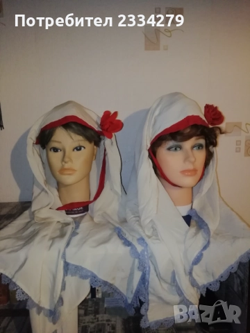 Стари забрадки към народни-фолклорни носии. , снимка 11 - Антикварни и старинни предмети - 51055419