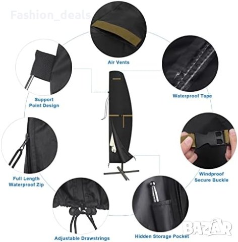 Ново Покритие за чадър анти-UV водоустойчиво ветроустойчиво Покривало, снимка 4 - Други стоки за дома - 41332742