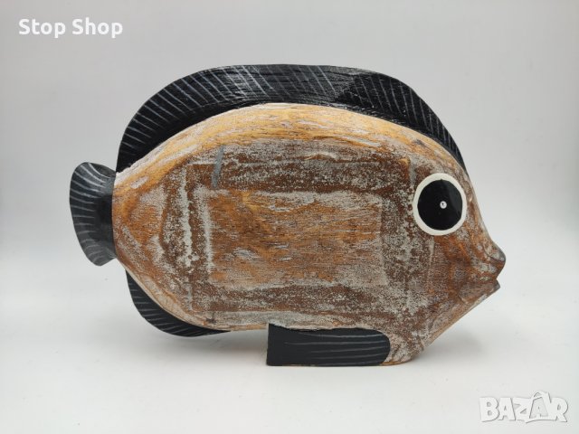 Риба дърворезба Индонезия вечен календар, снимка 2 - Декорация за дома - 41064193