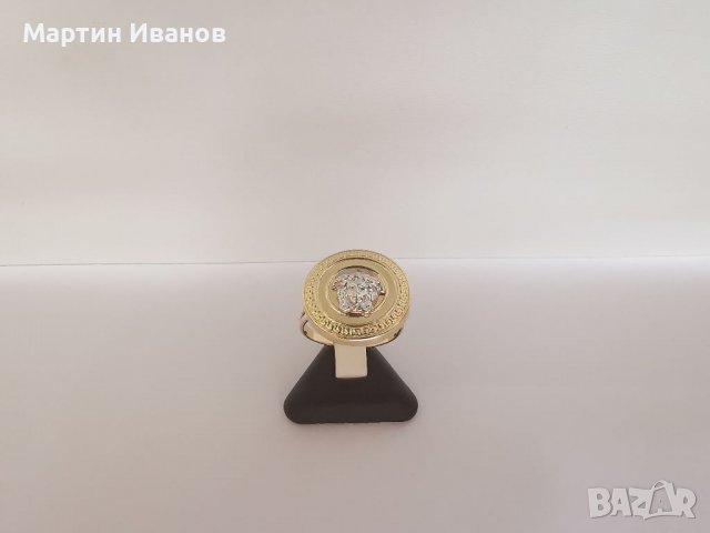 Златен пръстен версаче , снимка 2 - Пръстени - 38865996