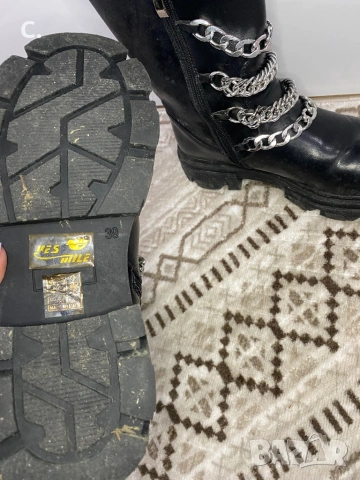 Дамски черни боти, снимка 3 - Дамски боти - 53251939