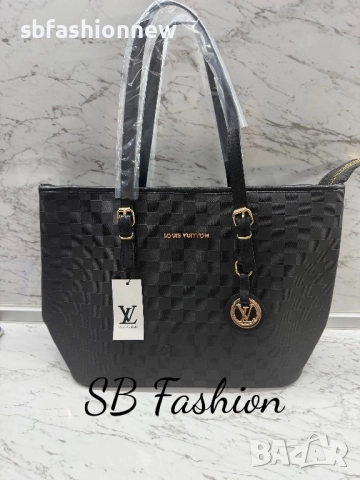 Louis Vuitton голяма черна чанта, снимка 4 - Чанти - 52488134