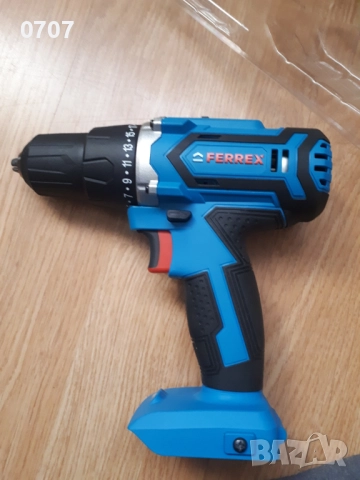 Акумулаторен винтоверт Ferrex 20v 13мм, снимка 5 - Винтоверти - 52802645