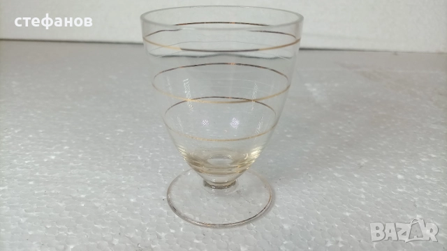 Ретро чашки за ракия, столче, златни и бели кантове, 10 бр, снимка 6 - Чаши - 52874097