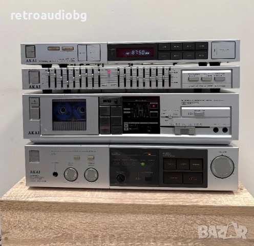 🔈Винтидж аудио сет AKAI - усилвател, дек, тунер и еквалайзер🔈, снимка 2 - Аудиосистеми - 53827811