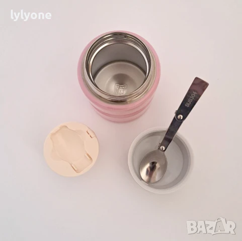 Термо Купа терос за течна твърда храна за училище * за офиса * Без BPA free * Стомана 500 мл., снимка 6 - Кутии за храна - 47255934