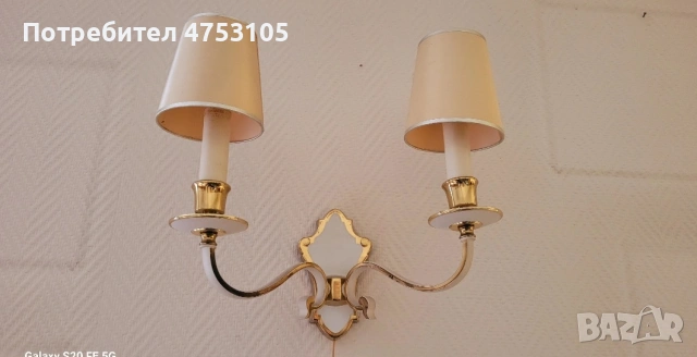 винтидж старинни лампи,полилей и аплици, снимка 3 - Полилеи - 53733185