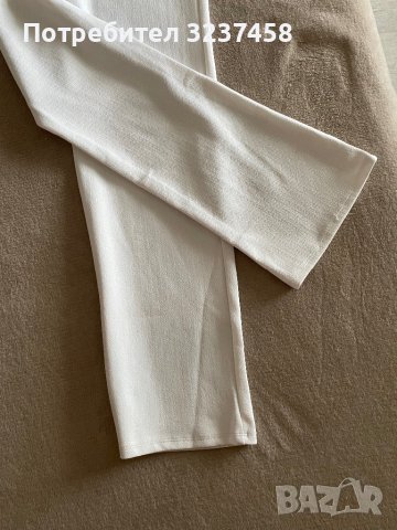 Дамски бял панталон , снимка 3 - Панталони - 42200756