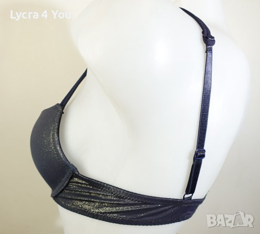 75A/B сутиен с твърди чашки и златист брокатен блясък, снимка 14 - Бельо - 39469985