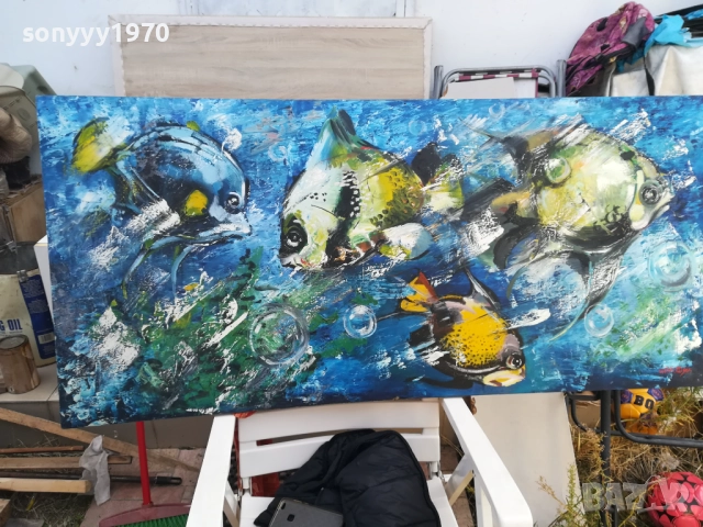 РИБИ-ГОЛЯМА КАРТИНА 1510251553, снимка 9 - Картини - 52064187