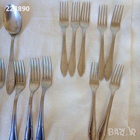 Вилици и лъжици П.Денев, снимка 13 - Прибори за хранене, готвене и сервиране - 53050735