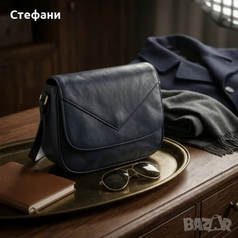 Елегантна дамска чанта през рамо с регулируема дръжка – компактен модел, 19 × 25 см, снимка 5 - Чанти - 56154626