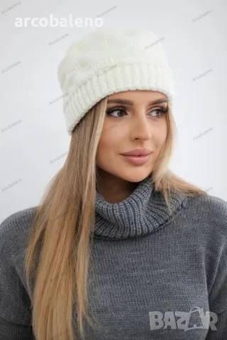 Дамска зимна шапка Nastia, 8цвята , снимка 5 - Шапки - 47512172