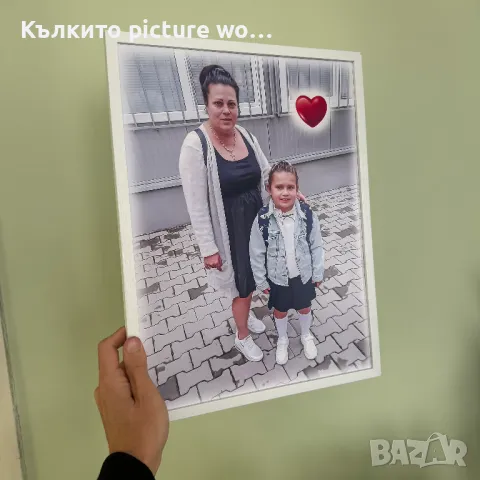 Дигитален портрет в рамка - персонализиран подарък, снимка 2 - Картини - 48456898