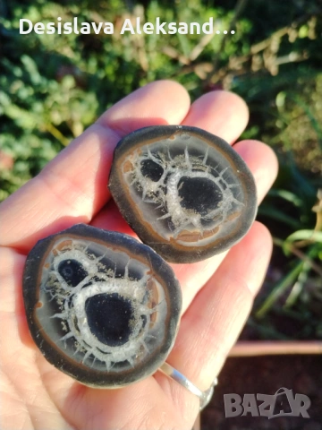 Двойка септарии от Мароко, много изгодно 