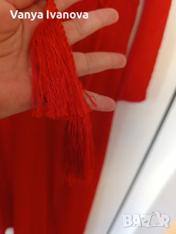 H&M дълга червена рокля за повод, снимка 15 - Рокли - 51089344