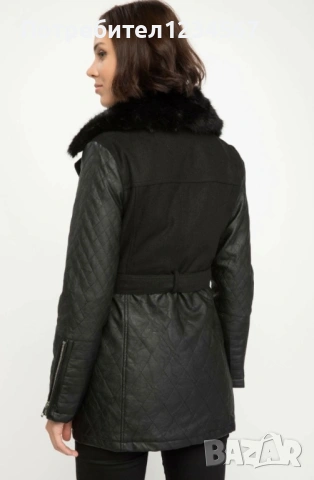 Дамско кожено яке DeFacto, снимка 5 - Якета - 53507161