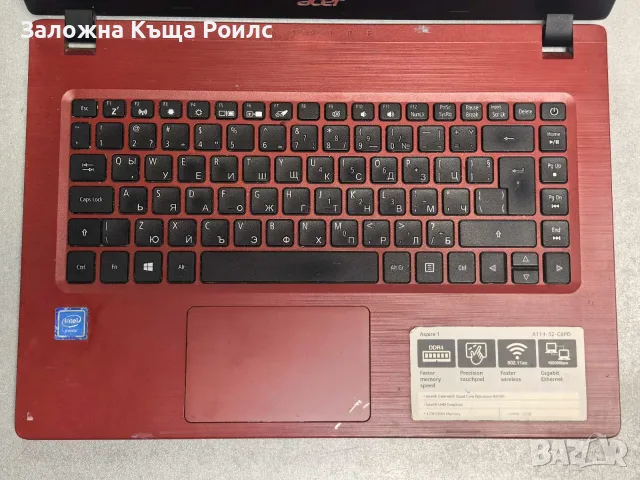 Acer Aspire 1 A114-32 14"/ Intel Celeron N4100/ 4GB RAM/ 32GB , снимка 2 - Лаптопи за работа - 55754121