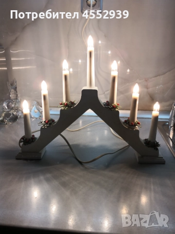 Светещи дървени коледни пирамиди 