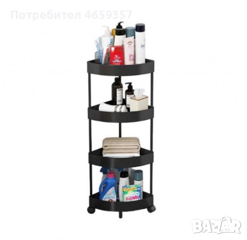 Ъглова въртяща се поставка Corner Storage Rack , снимка 4 - Аксесоари за кухня - 52584456