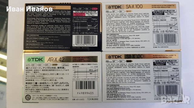 TDK SA-X ; TDK AR-X аудиокасети, снимка 2 - Аудио касети - 40454635