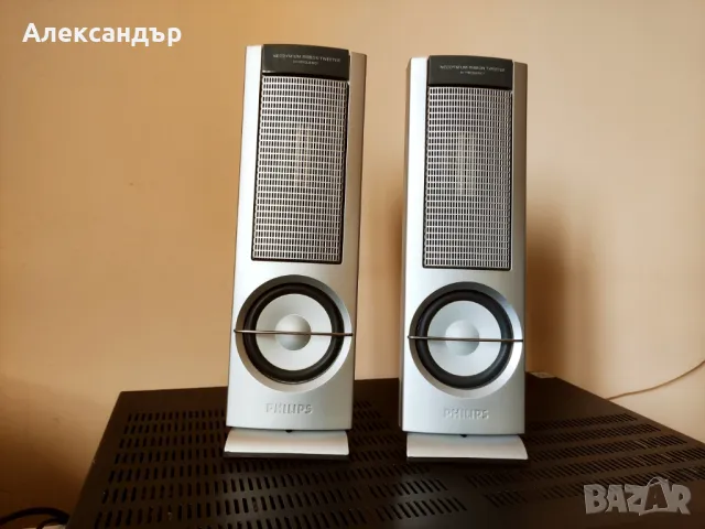 Съраунд тонколони Philips, 8 Ohms с лентови високочестотни