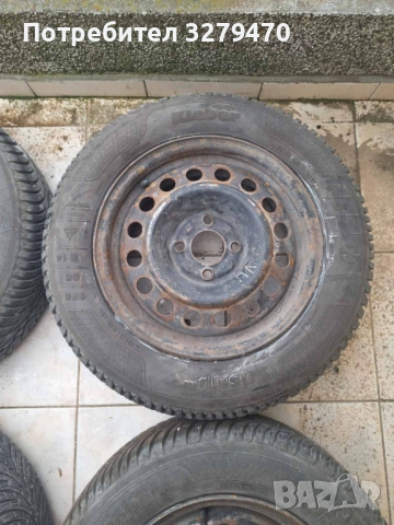 Продавам 4 бр. джанти със зимни гуми за Рено 175*65*14, снимка 7 - Гуми и джанти - 52803718