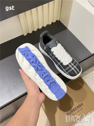 Уникални Редки Burberry Shoes Маратонки Кецове Унисекс Мъжки дамски обувки, снимка 3 - Спортни обувки - 50690667