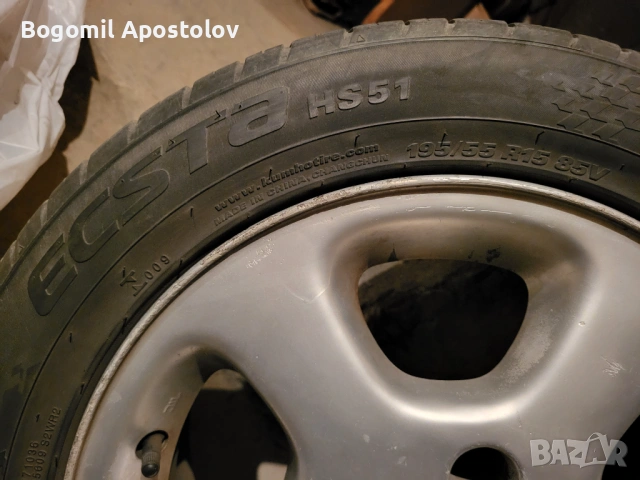 Джанти с гуми 195/55/15, снимка 4 - Гуми и джанти - 53832714