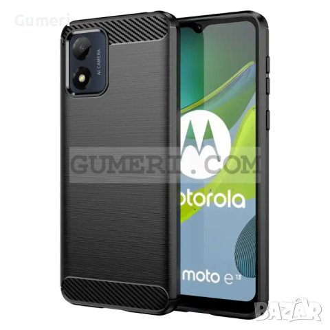 Силиконов Гръб "Карбон Шарк" за Motorola Moto E13
