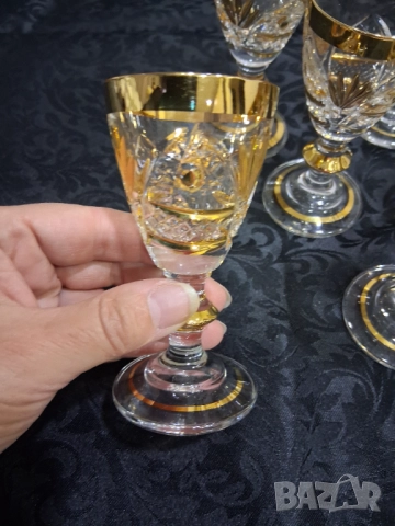 Сервиз с позлата( за ракия/аперитив), снимка 5 - Други ценни предмети - 51993272