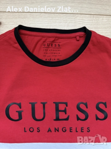Оригинална мъжка тениска GUESS Los Angeles, Размер M, снимка 2 - Тениски - 55711248